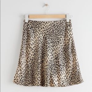 & Other Stories Satin Mini Skirt